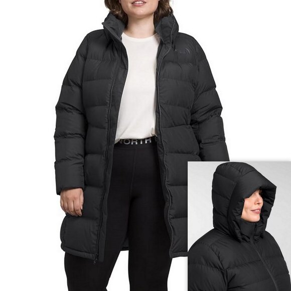 The North Face Women Metropolis Parka 550 Down Insulated Plus Size 1X, TNF Black - Picture 1 of 16